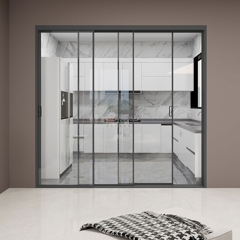 Bingkai Sempit Triple Stacking Sliding Door